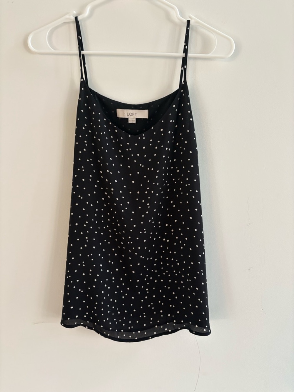 LOFT Black with White Polka Dot Blouse